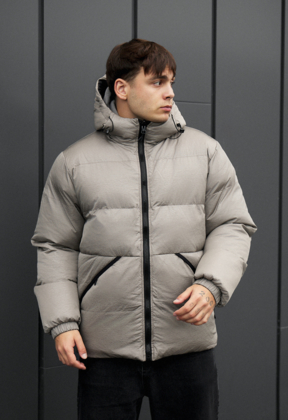 Куртка зимова чоловіча Staff rovx black & gray чорна/сіра
