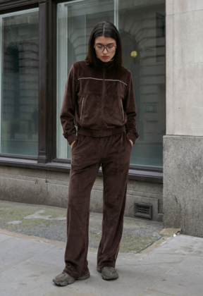 Спортивний костюм жіночий Staff gabi zip dark brown темно