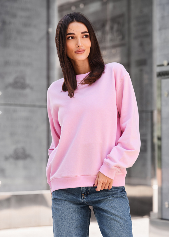 Світшот жіночий Staff zy pink oversize рожевий оверсайз для жінки