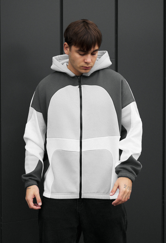 Чоловіче худі Staff mix zip 2 oversize fleece мікс кольорів
