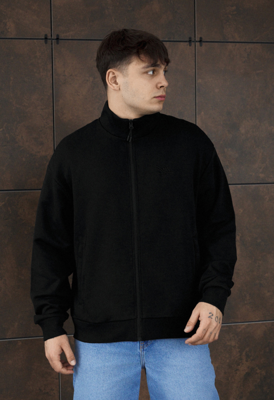 Олімпійка чоловіча Staff pa black oversize чорна оверсайз для