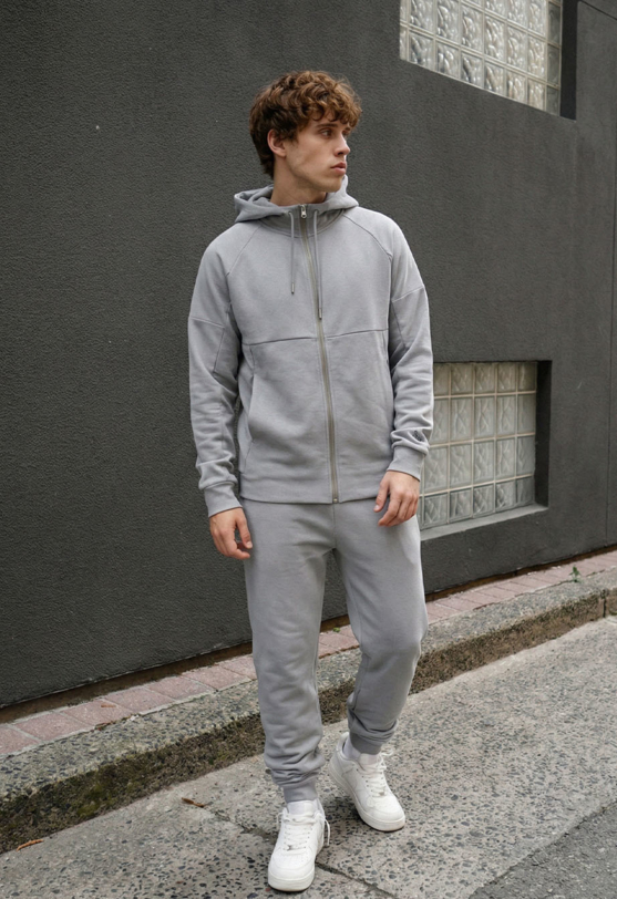 Спортивний костюм чоловічий Staff sh zip light gray світло-сірий