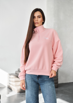 Олімпійка жіноча Staff di powder logo oversize fleece кольору