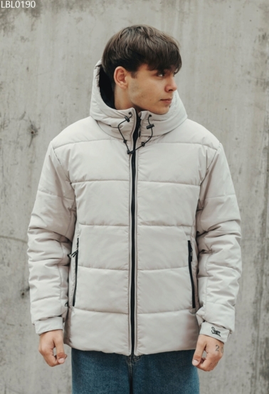 Зимняя куртка Staff K white gray basic