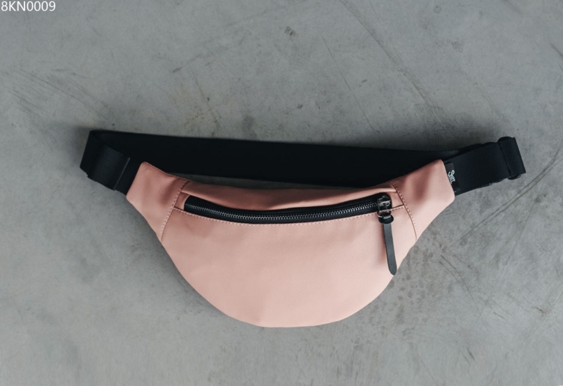 Поясная сумка Staff leather dark pink