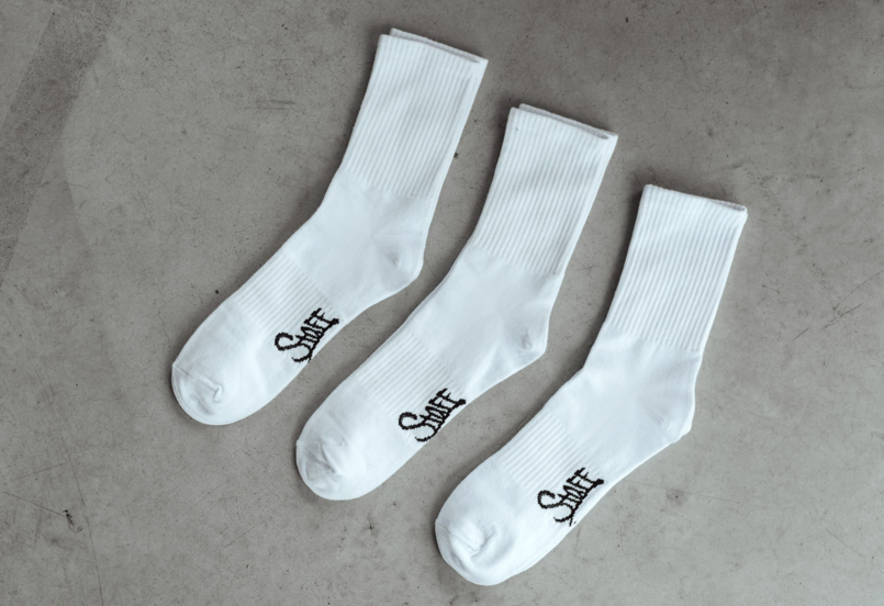 Шкарпетки Staff white (три пари) 43-46