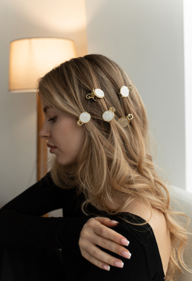 acca スパンコール ヘアゴム　ブラウン　ゴールド f2ad3520dd754f60a7bf609078df19