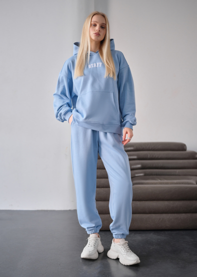 Костюм жіночий спортивний Staff nex light blue oversize блакитний