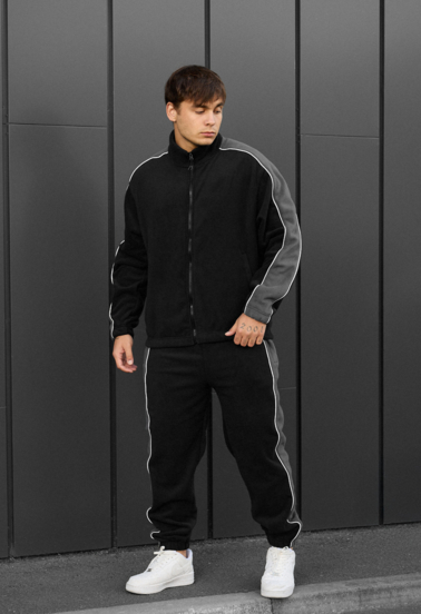 Спортивний костюм чоловічий Staff eli reflective fleece чорно