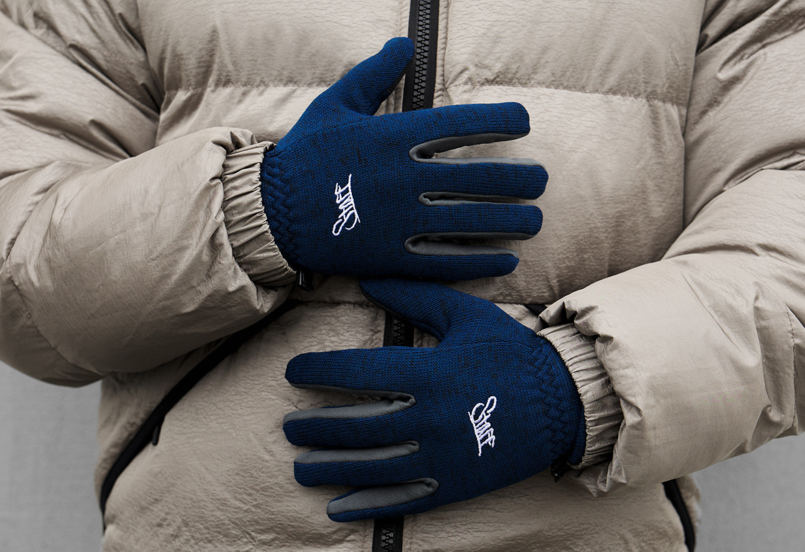 SWIX CERAF WARM＆COLD ROCKET 2本セット Чоловічі рукавиці зимові Staff navy fleece size S-M темно-сині на