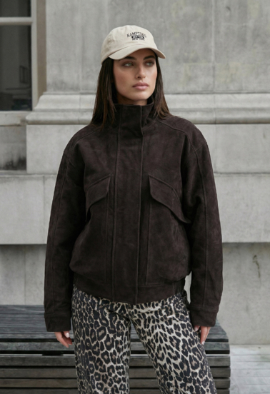 Куртка жіноча Staff stax brown oversize коричнева молодіжна