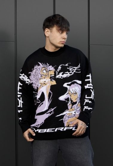 Светр чоловічий Staff x Husll cyber oversize мікс кольорів