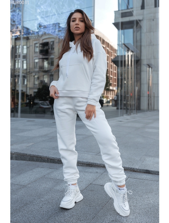 Жіночий спортивний костюм Staff cary white fleece купити в Україні