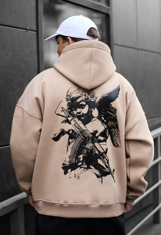 Толстовка чоловіча Staff danger art oversize fleece світло