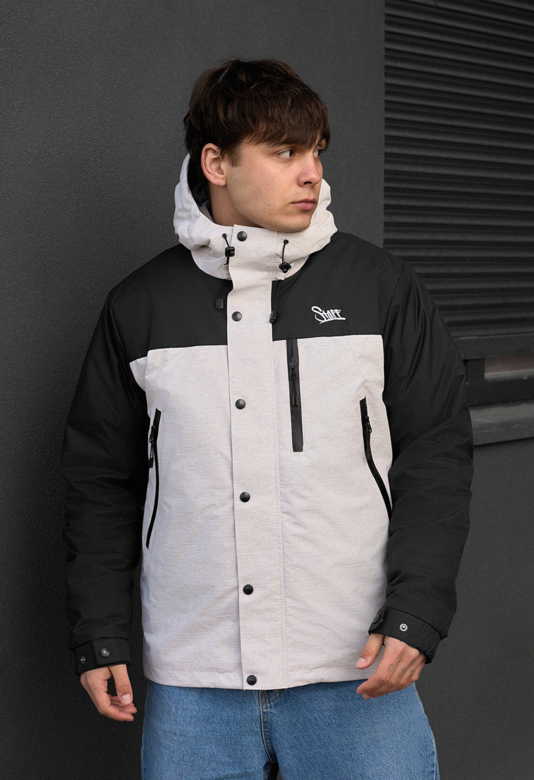 Чоловіча куртка Staff tul light gray melange & black світло-сірий