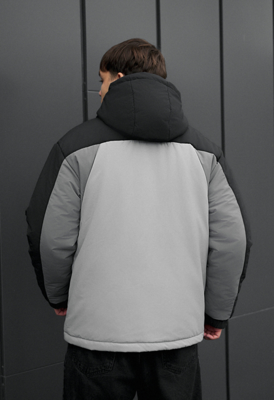 Куртка чоловіча зимова Staff wyld mix 2 сіро-чорна недорога