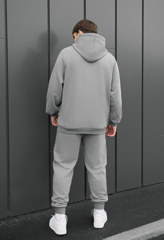 Костюм спортивний чоловічий Staff es gray oversize сірий з
