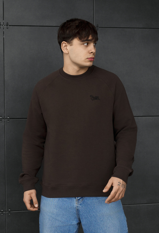 Толстовка чоловіча Staff paradise oversize fleece чорна бавовняна