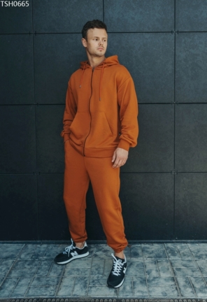Спортивный костюм Staff zip orange basic oversize