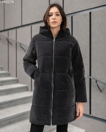 Женская зимняя куртка Staff velours gray