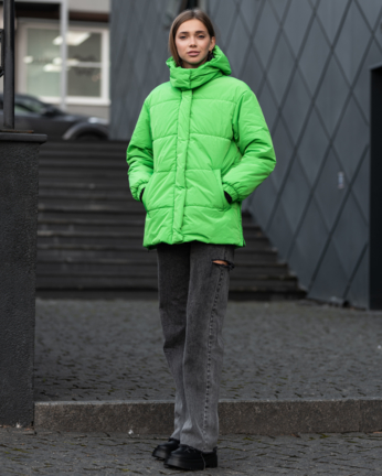 Жіноча демісезонна куртка Staff vio green