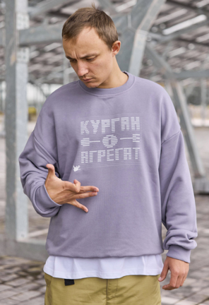 エンフォルド 25AW KNIT COMBI SHIRT 異素材 サックスブルー 474d578458004feda716df53787d5f
