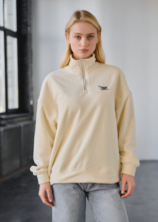 Олімпійка жіноча Staff di milk logo oversize fleece молочного