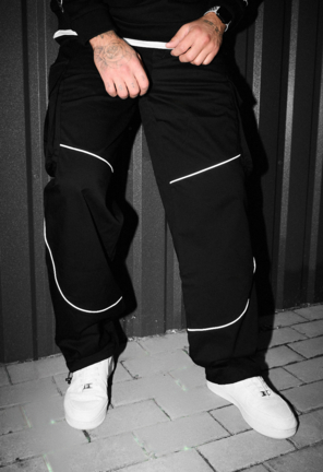 Штани Staff cargo fol black reflective