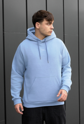 Худі Staff light blue logo fleece
