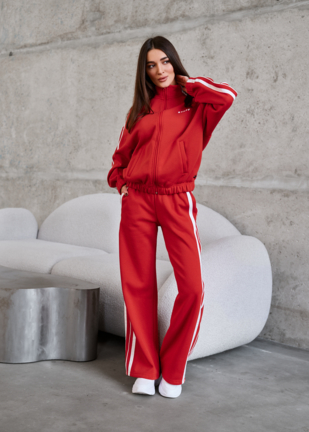 Жіночий спортивний костюм Staff lik red reflective fleece