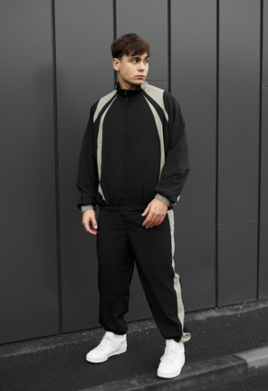 Спортивний костюм Staff cap black & light olive oversize