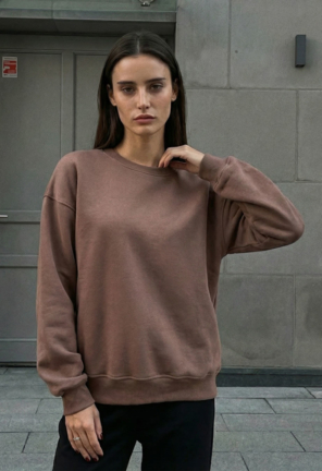 藤井風 LATTスウェット ブラウン Lサイズ パスタオル Світшот жіночий Staff brown oversize fleece коричневий бавовняний