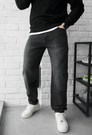 Джинси Staff 11 loose fit dark gray