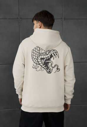 Худі Staff snake & flowers oversize