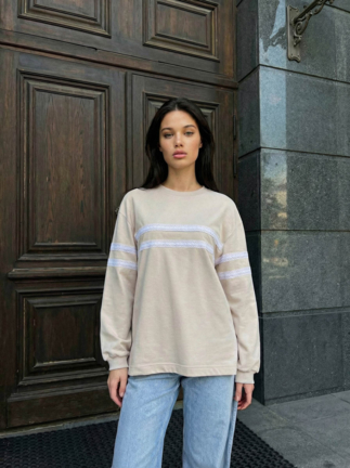 Жіночий лонгслів Staff hai light gray
