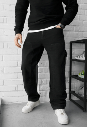 Джинси Staff 02 black baggy