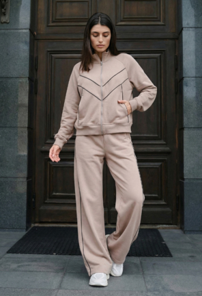 Жіночий спортивний костюм Staff lin light brown