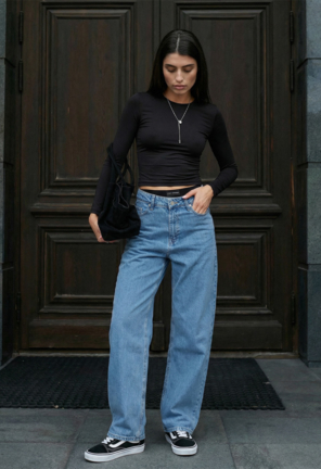 Жіночі джинси Staff 2511 blue baggy