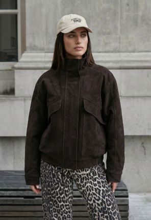 Куртка жіноча Staff stax brown oversize коричнева молодіжна