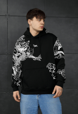 Худі Staff dragon & logo oversize