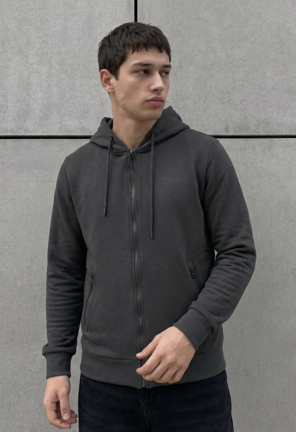 Худі Staff se dark gray zip