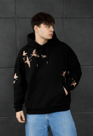 Худі Staff logo & birds oversize