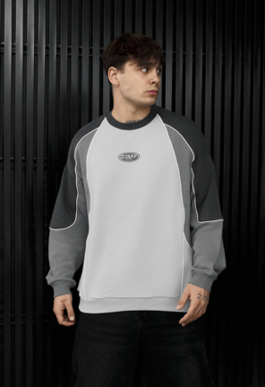 Світшот Staff gray logo reflective