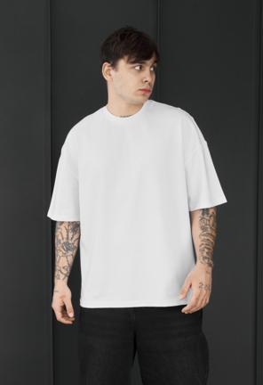Футболка Staff white oversize