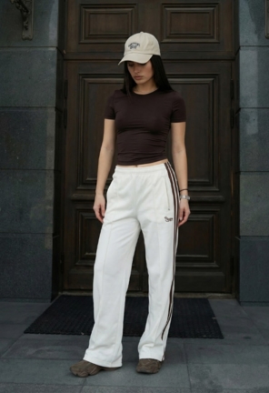 Спортивні жіночі штани Staff pat logo white