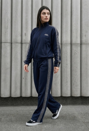 Жіночий спортивний костюм Staff vi navy logo zip oversize