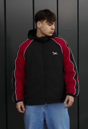 Чоловіча вітровка Staff az black & red reflective oversize чорно