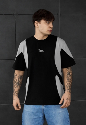 Футболка Staff to gray & black logo