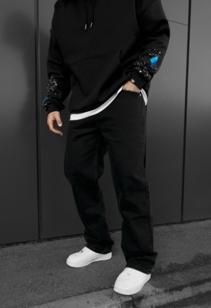 Джинси Staff x Husll baggy black