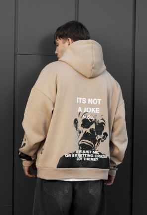 Худі Staff x Husll not a joke oversize fleece